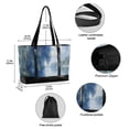 thumbnail image 2 of FORMRS Canvas Laptop Tote Bag for Women with 15.6" Computer Compartments Shoulder Handbag, Plants and River, 2 of 7