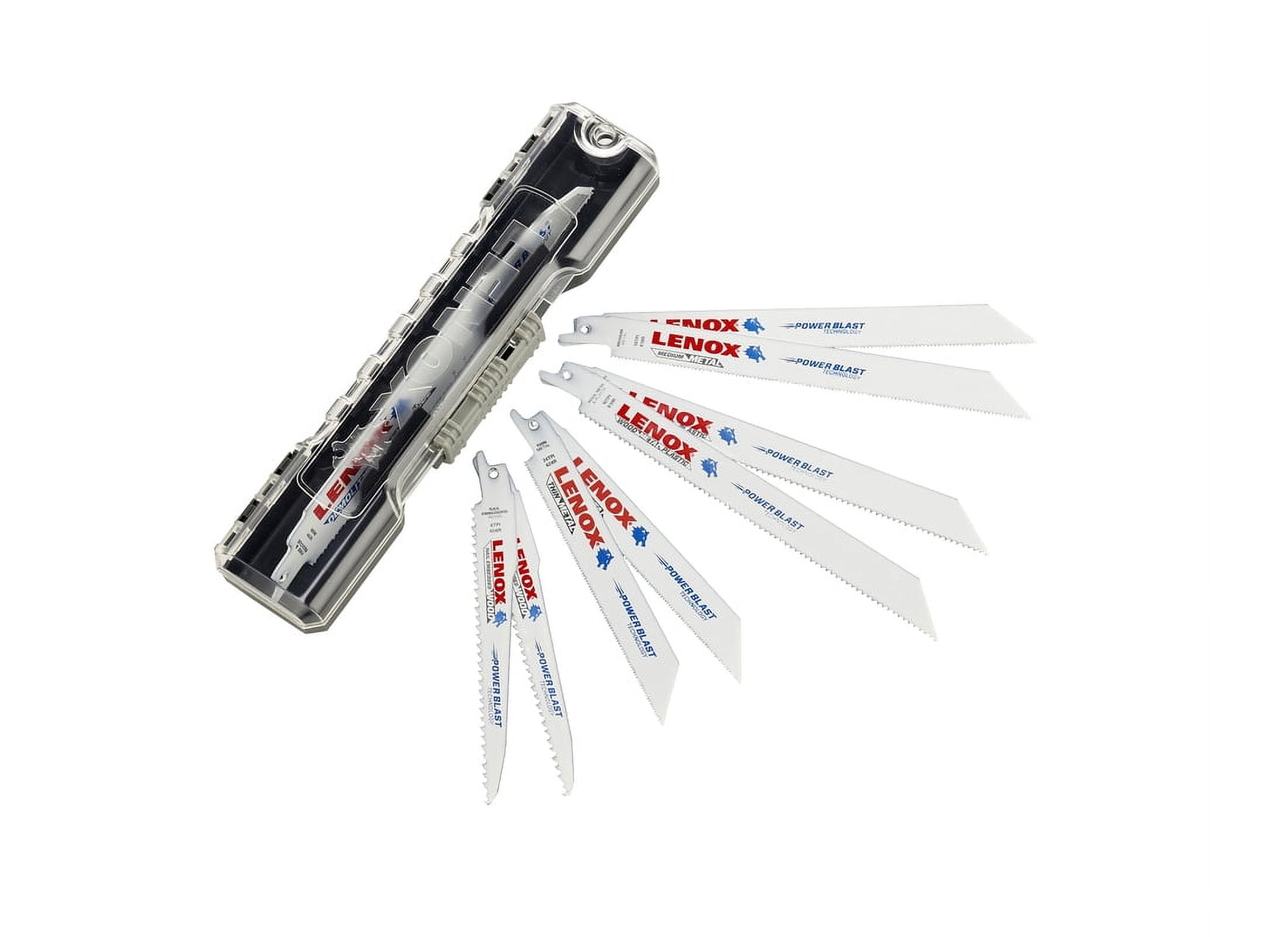 Lenox Assorted in. Bi-Metal Reciprocating Saw Blade Set Multi TPI 9 pk