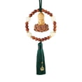 thumbnail image 1 of jifeng Cars Rearview Mirror Pendant Decoration Buddha Statue Hanging Ornament Accessory Green Tassel, 1 of 9