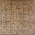 thumbnail image 1 of Ahgly Company Indoor Square Mid-Century Modern Light Copper Gold Oriental Area Rugs, 8' Square, 1 of 6