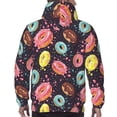 thumbnail image 5 of Hoodies for Men - Donut Print No.9017 Long Sleeve Comfrt Men'S Fashion Hoodies & Sweatshirts, Sweatshirts for Men Hoodies Pullover Clothing Clothes with Pouch, 5 of 7