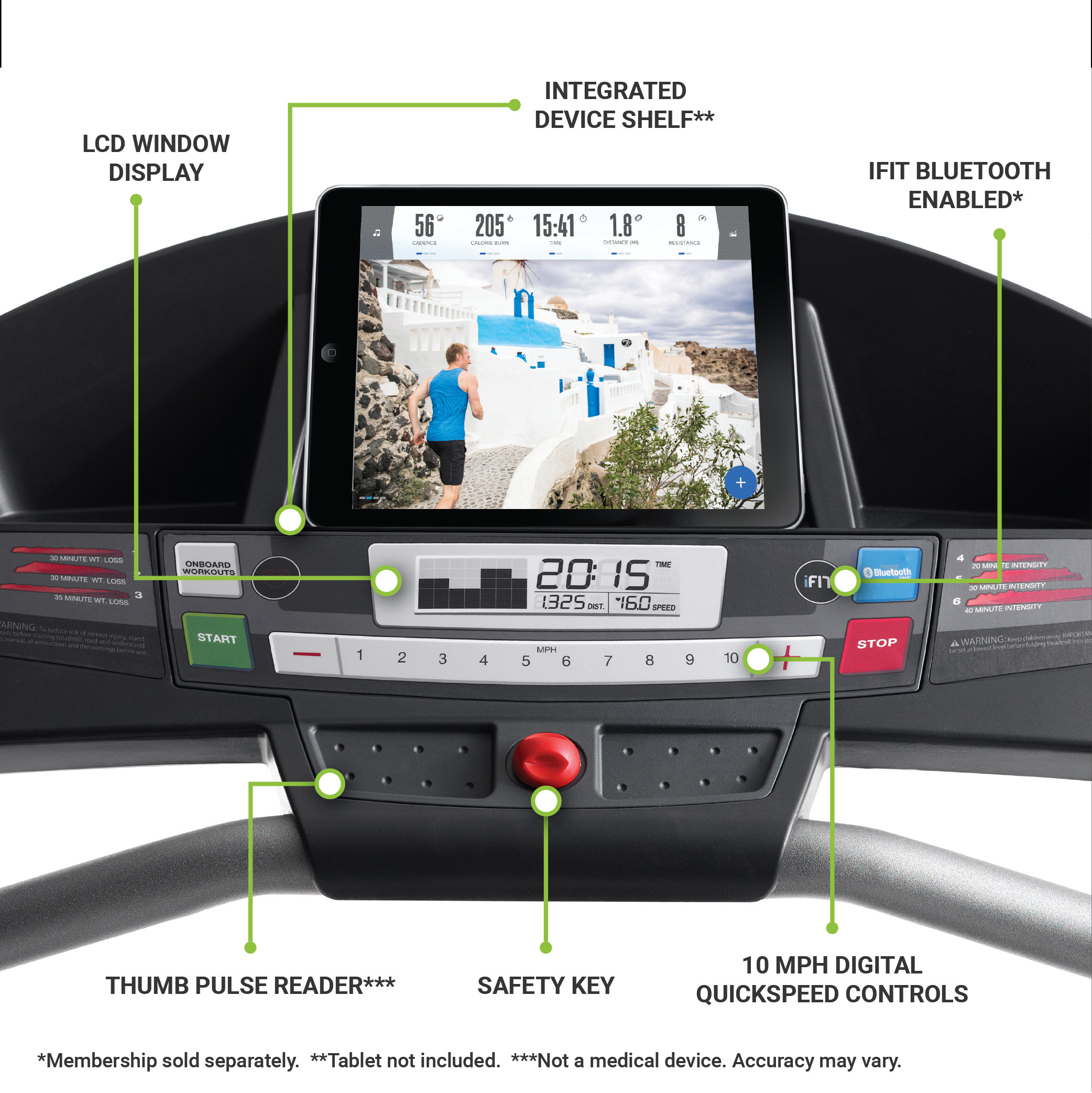 Weslo Cadence G 5.9i Folding Treadmill, iFit Compatible with Manually Adjustable Incline - image 3 of 18