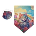 thumbnail image 3 of Cat Flowers Leaves Butterflies and Rainbow Garden Flag 18" x 12.5" Double Sided Yard Lawn Outdoor Decor Small Yard Flags, 3 of 6