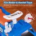 thumbnail image 5 of OLAKIDS Ride on Car, 6V Electric Toy for Kids with Radar, Rocket, MP3, USB, Horn, Power Display, Headlight, 4-Wheeler Battery Powered Quad Gift for Toddlers Boys Girls Age 3+, 5 of 7
