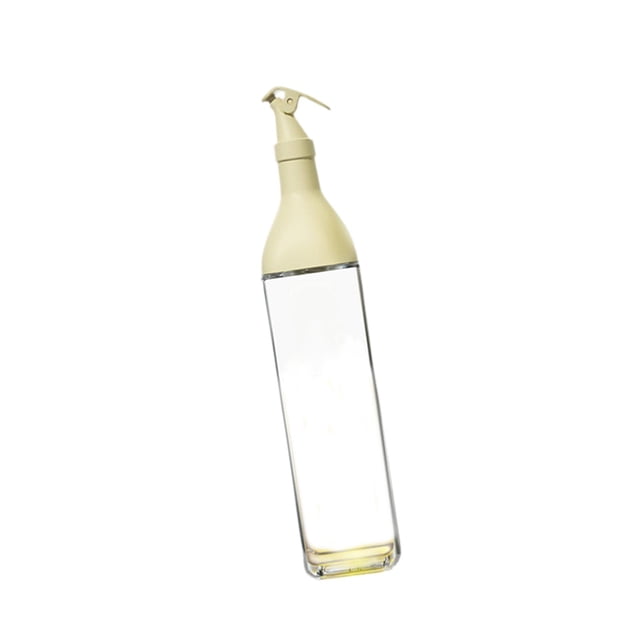 Botella dispensadora de aceite de oliva de vidrio con pico vertedor a prueba de fugas, dispensador de aceite de 500 ml para beige