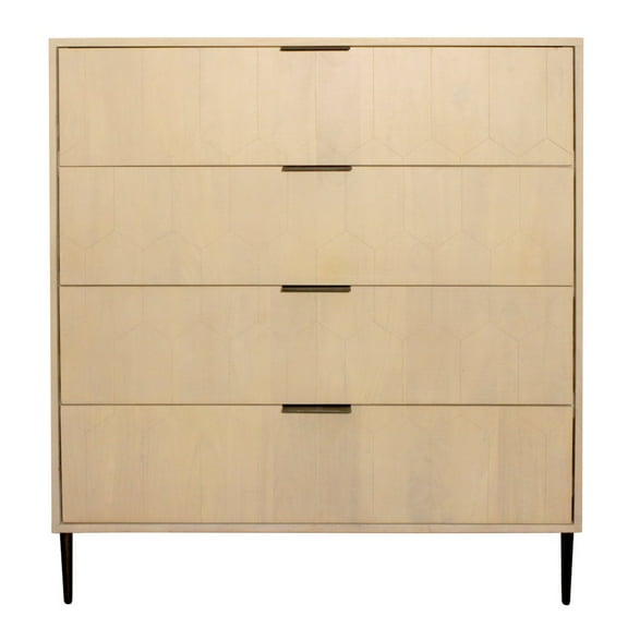 Moti Ren 4-Drawer Chest in Aged Natural