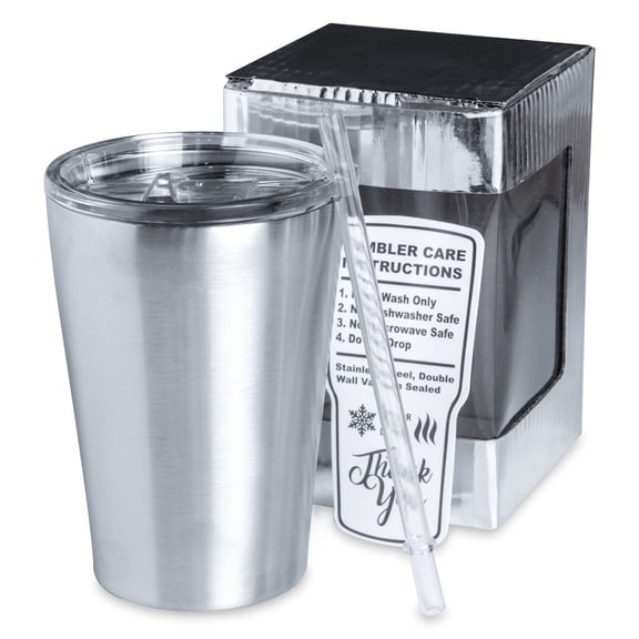 MakerFlo 12 oz Kids Stainless Steel Tumbler, Double-Wall Insulated, Ideal for Diy Crafts & Epoxy, 25 pack