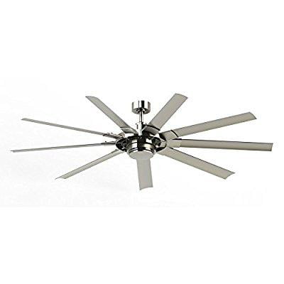 Photo 1 of ***FOR PARTS - NONREFUNDABLE - SEE NOTES***
Fanimation Studio Collection Slinger v2 72-in Brushed Nickel Color-changing LED Indoor/Outdoor Ceiling Fan with Light Remote (9-Blade)
