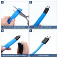 thumbnail image 4 of Tubo termoretráctil impermeable de 3/4 pulgadas Uxcell, tubo termoretráctil industrial de doble pared con adhesivo marino 3:1, envoltura de cable de 10 pies, negro, 4 of 5