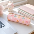 thumbnail image 2 of Summer Saving!Back_to_School Saving!School_Supplies!Under $1 dollars!Special Pencil Case Pouch, Colorful Pencil Pouch Makeup Brush Bags ForTeenagers Home Office Orginazer, Pink, 2 of 7
