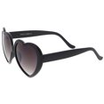 thumbnail image 4 of zeroUV Female Women's Oversize Gradient Lens Heart Sunglasses 56mm (Black / Lavender) - 56mm, 4 of 4