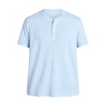 thumbnail image 5 of George Men's & Big Men's Relaxed Fit Knit Cloth Henley Shirt with Short Sleeves, Sizes XS-5XL, 5 of 5