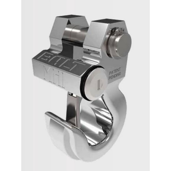 Verrous à Boulon Strattec Crochet de Remorquage de Sécurité 7039052 Capacité de 10000 Livres; Type Verrouillable; pour Onglets de Pare-Chocs/clous/cordes de Récupération; Argent; Aluminium; Simple; s'Ouvre avec Clé d'Allumage de Véhicule
