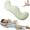 Green, variant on Pea Pod Body Pillow for Side Sleepers, Ergonomic S-Shaped Full Body Support Pillow, Cooling Long Bolster Hug Pillow with Washable Cover, Hip Knee Leg Back Support for Adults
