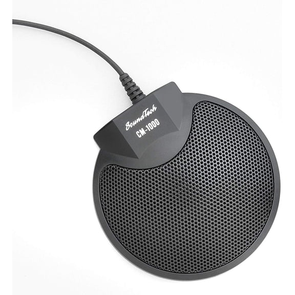 SoundTech CM-1000 Omni-Directional Conference Microphone for Computer and Recorder with 3.5mm Stereo Plug