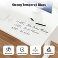 thumbnail image 2 of CHITOOMA Glass Top Electric Standing Desk with Drawer, 48'' x 24'' Electric Height Adjustable Desk with USB Charging Ports, Sit Stand up for Home Office, 2 of 8