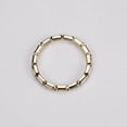 thumbnail image 3 of Lakshya Jewel LLC 14K Yellow Gold Plated Baguette Cut Cubic Zirconia Full Eternity Band Women's Wedding Ring, 3 of 5