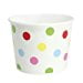 Karat 16 oz Double Poly Paper Cold/Hot Food Container (Polka Dots), 112mm (Yogurt Container), 1000 Pcs (Best Frozen Yogurt In Stores)