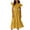 Yellow, variant on Ichuanyi Woman Dress, Summer Fashion Women Summer Casual Backless Solid Bandage Sleeveless Flounced Edge Dress