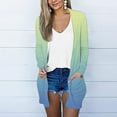thumbnail image 2 of ZQGJB Lightweight Cardigans for Women Casual Tie Dye Gradient Printed Long Sleeve Open Front Kimono Tops Loose Fit Trendy Cozy Jacket Blouse Green L, 2 of 6