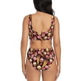 thumbnail image 3 of Rocae Ice Cream Cake for Bikini Set for Women Two Piece Sexy High Swimsuits Split Crossover Bikini, 3 of 9