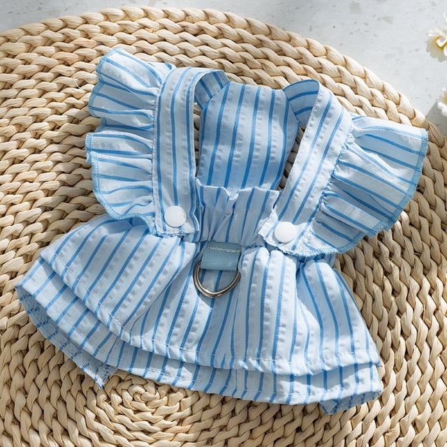 Nvzi Vestido para cachorro, bonito vestido de princesa para gato, falda para perritas pequeñas (A88, L)
