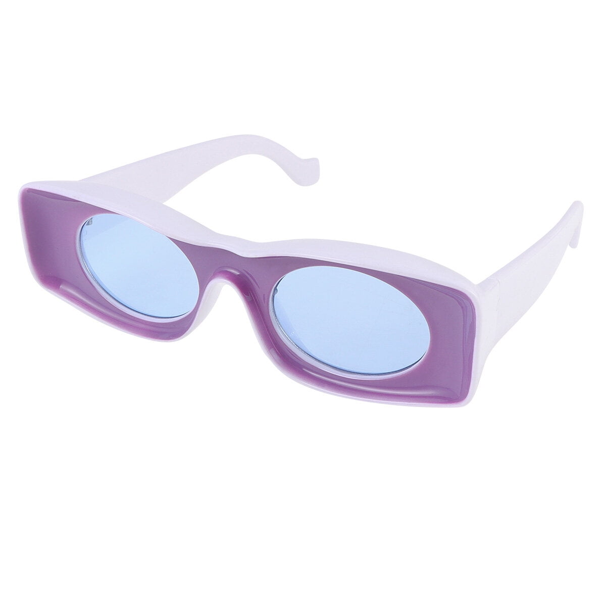 Rosarivae Fashionable Frame Sunglasses Retro Round Lens Funny Shades