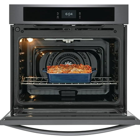 Frigidaire - 30" Built-in Single Electric Wall Oven with Fan Convection - Black Stainless Steel