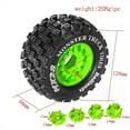 thumbnail image 2 of Xingzhi Wheel Rims Tyre For MAXX Plastic Crawler Wear-resistant 4pcs RC Car Accessories Replacement Parts RC Upgrade Part RC Car Part Red, 2 of 3