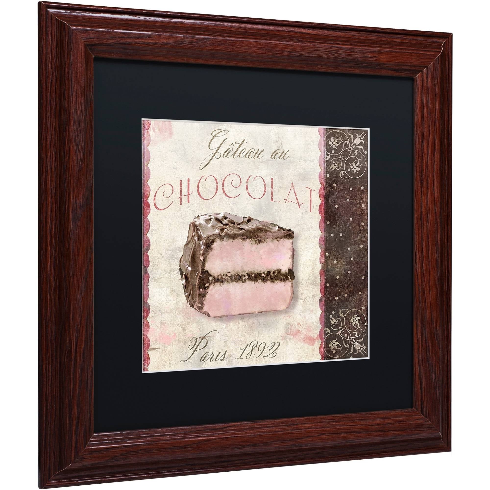 Trademark Fine Art "Patisserie XI" Canvas Art by Color Bakery Black Matte, Wood Frame