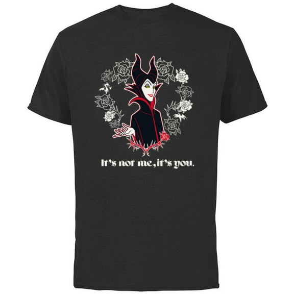 Disney Villains Maleficent It’s Not Me, It’s You - Short Sleeve Cotton T-Shirt for Adults - Customized-Black