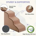 thumbnail image 4 of Dog Stairs for Bed, 4-Steps Dog Ramp for Bed, Pet Stair with Highly Supportive Foam and Non-Slip Bottom, Pet Stairs for Large Dogs and Medium Dogs (High 19.7 Inch), 4 of 7