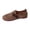 Brown, variant on Casual Slip‑On Loafers For Women Vintage Beaded Floral Decor Flat Walking Shoes Non‑Slip Soft Sole Daily Comfort Flats Wedding Traditional Handmade Ethnic Loafers Casual Dressy Shoes