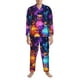 thumbnail image 3 of Balery Colorful Potion Bottles Magic Pijama para Hombre de Dos Piezas con Manga Larga, Conjunto de Dormir y Descanso Suave con Bolsillos-Small, 3 of 7