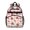 Football Flower Pink Pattern, variant on Football Stripe Blue Pattern Cute School Backpack Bag for School with Padded Back and Adjustable Shoulder Straps 15.25"x11.5"x5.25"