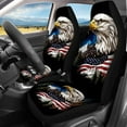 thumbnail image 3 of KUIFORTI Eagle Forest Car Seat Covers Full Set Front and Rear Split Bench for Cars Easy to Install Cover Set Accessories Elastic Fabrics Auto Trucks Van SUV, 3 of 7