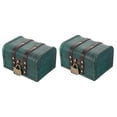 thumbnail image 4 of Raindrops 2-Pack Vintage Wooden Jewelry Box with Lock, Treasure Storage Chest, Decorative Wood Keepsake Box, 4 of 8