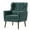 Blackish Green, variant on Accent Chair for Living Room, Modern Chenille Fabric Upholstered Armchair with Pillow and Solid Wood Leg, Comfy Soft Padded Lounge Chair Reading Chair for Small Spaces Bedroom, Blackish Green