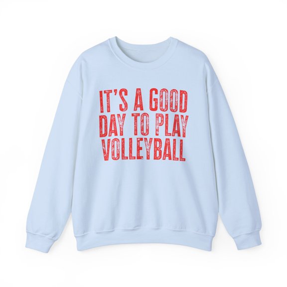 Volleyball Sweatshirt Gifts Crew Neck Shirt Long Sleeve Unisex