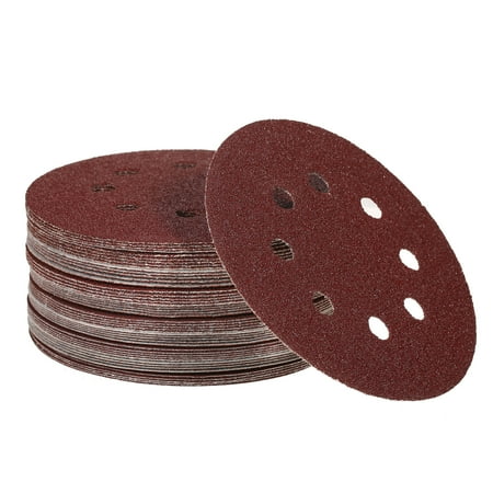 

Pinnaco Sandpaper for Random Orbital Sander - 50Pcs 5 Inch 125mm 8 Holes 220/180/120/80/60 Grit Sanding Discs
