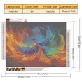thumbnail image 4 of TISHIRON Diamond Art Painting Kits,12x16 inch 5D DIY Colorful Phoenix Diamond Art Crafts Kit for Adults and Kids Beginners, 4 of 5