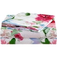 thumbnail image 1 of Floral Printed Sheet Set King Soft Microfiber Botanical Bed Sheets Extra Deep Pocket Pieces, 1 of 6