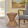 thumbnail image 3 of Noble House Natural MGO Accent Table,Geometric Twisted Design,Natural, 3 of 10