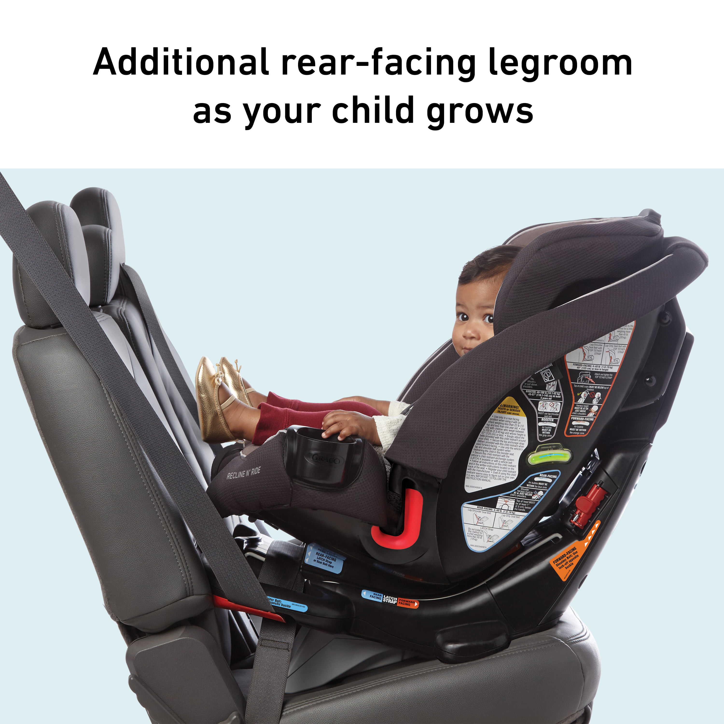 Graco Recline N Ride 3-in-1 Car Seat featuring On the Go Recline Alpine 