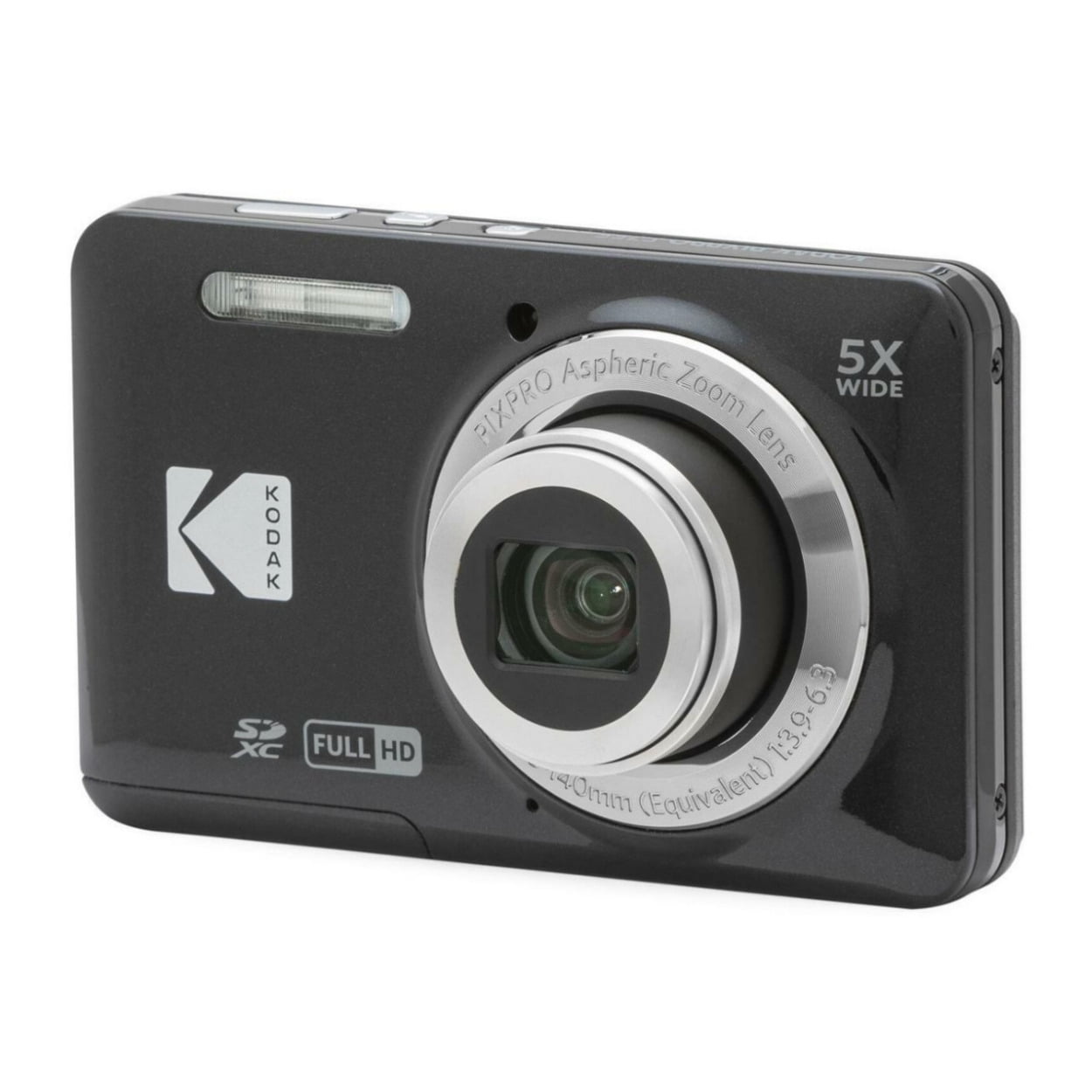 Kodak PIXPRO Friendly Zoom FZ55 Digital Camera (Black) with Case and Memory Card