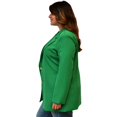 thumbnail image 2 of Blazer con botón en talla extra, modelo 7105 (Verde) verde 38 Roman Fashion Blazer extra 7105, 2 of 6