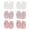 Pink-1, variant on 6 Pairs Baby Mittens No Scratch Mittens Soft Gloves Mittens for 0-6 Months Boys Girls