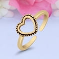 thumbnail image 3 of 7mm Heart Toe Band Ring 925 Sterling Silver Thin Adjustable Stylish Rings For Women, 3 of 5