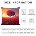 thumbnail image 5 of Pratyus Sunset Flowers Love Modern Farmhouse Rustic Decorative Couch Pillow Cases with Zipper Home Decor Pillowcase Spring High-Quality 1PC 20x20in, 5 of 5