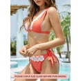 thumbnail image 3 of As Rose Rich Bikini Swimsuit for Women Lace Trim 2 Piece Bathing Suits, M, 3 of 7